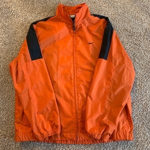 Nike Men’s XL Orange Full Zip windbreaker Jacket